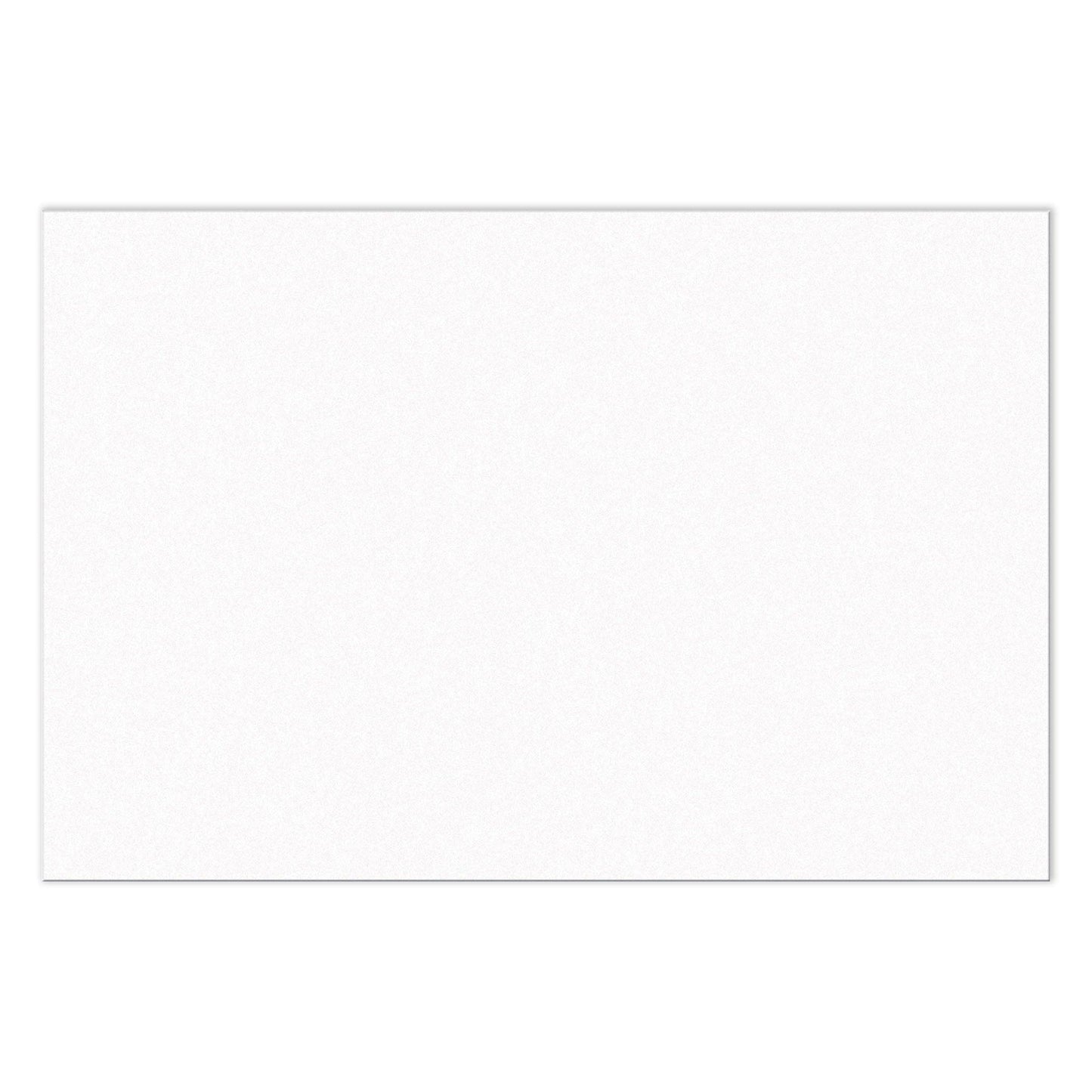 Construction Paper, Bright White, 12" x 18", 100 Sheets Per Pack, 5 Packs - Loomini