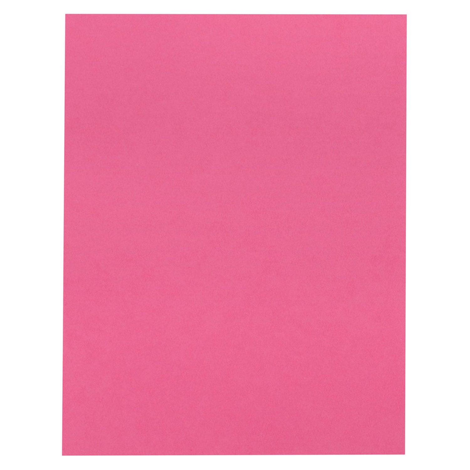 Construction Paper, Dark Pink, 9" x 12", 50 Sheets Per Pack, 5 Packs - Loomini