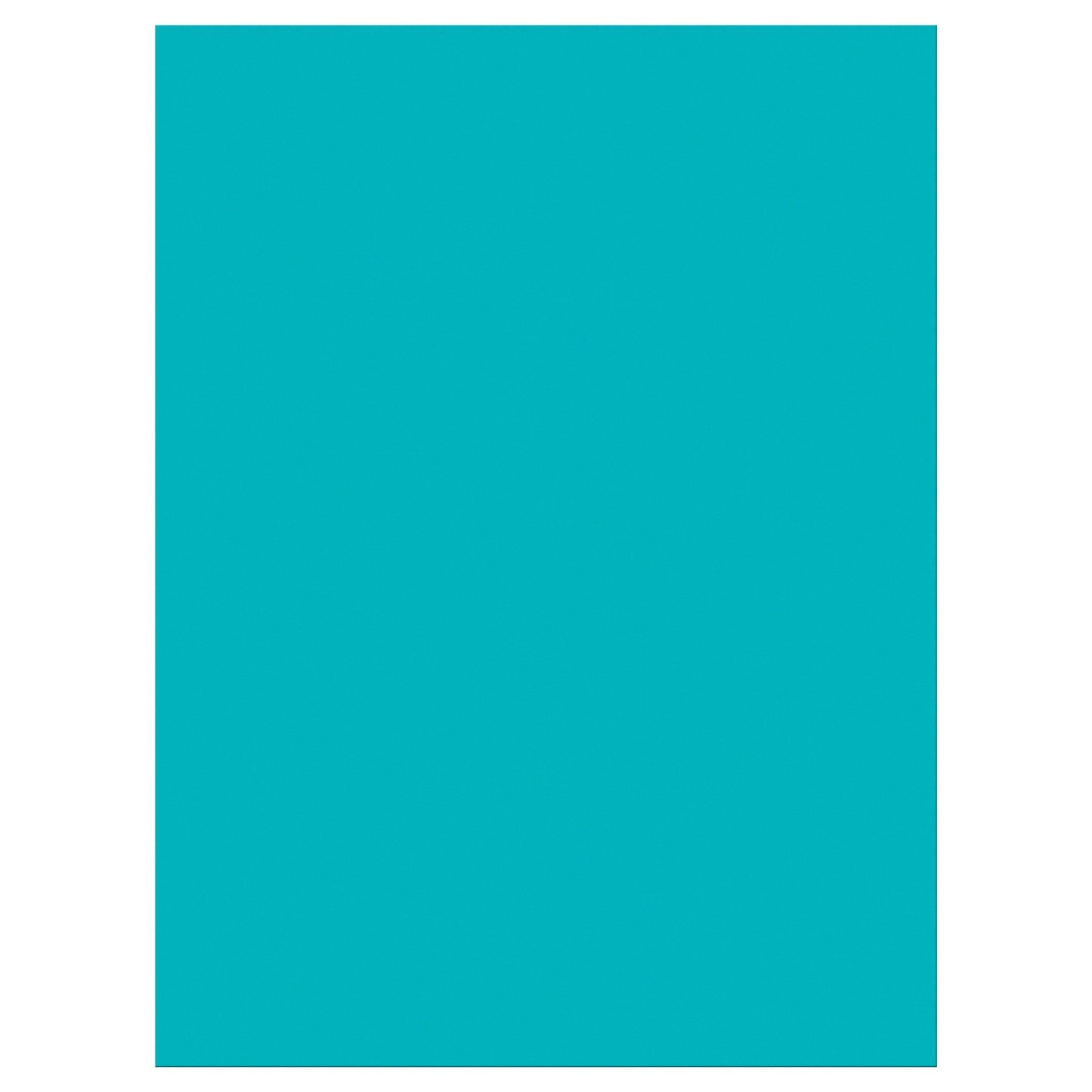 Construction Paper, Turquoise, 9" x 12", 50 Sheets Per Pack, 10 Packs - Loomini