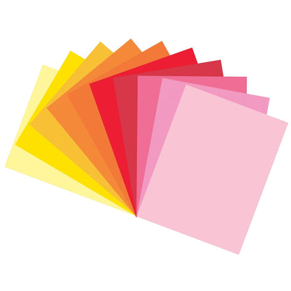 Construction Paper, Warm Assorted, 9" x 12", 150 Sheets Per Pack, 3 Packs - Loomini