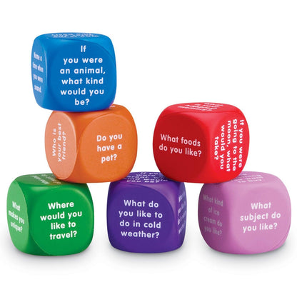 Conversation Cubes, 6 Per Set - Loomini