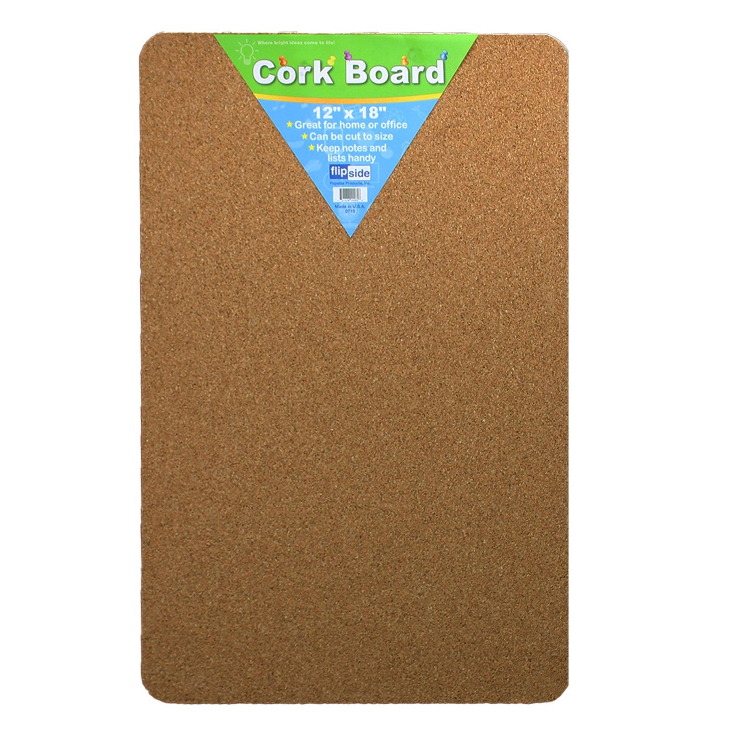 Cork Bulletin Board, 12" x 18", Pack of 6 - Loomini