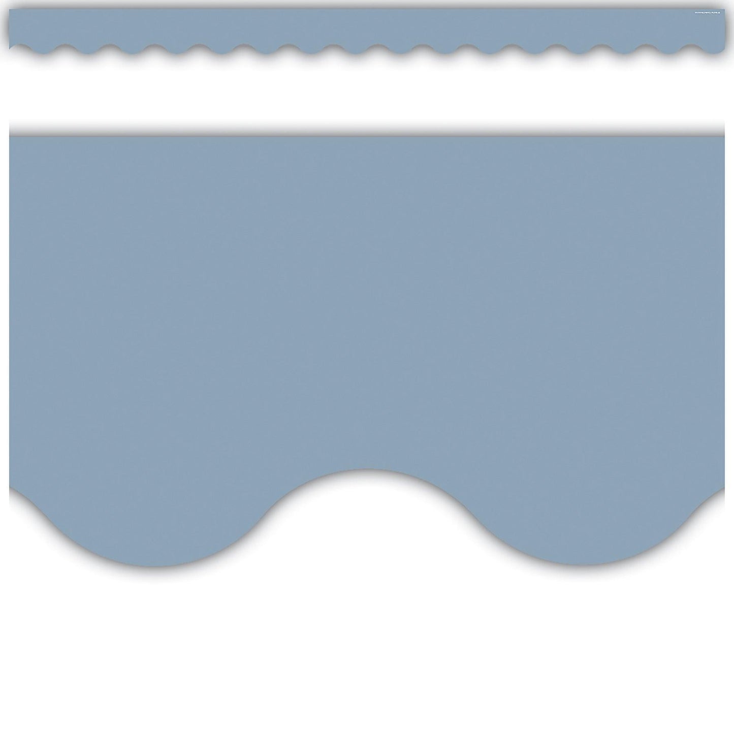 Cottage Blue Scalloped Border Trim, 35 Feet Per Pack, 6 Packs - Loomini