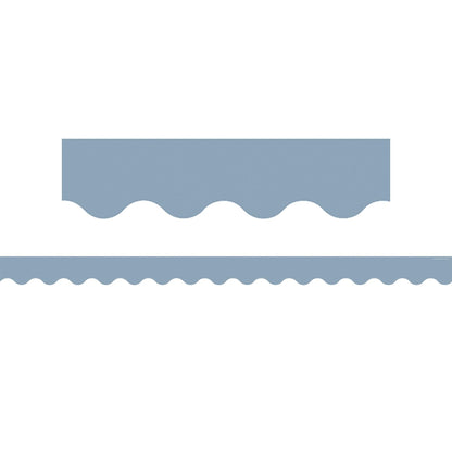 Cottage Blue Scalloped Border Trim, 35 Feet Per Pack, 6 Packs - Loomini