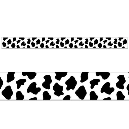 Cow Print EZ Border, 48 Feet Per Pack, 3 Packs - Loomini