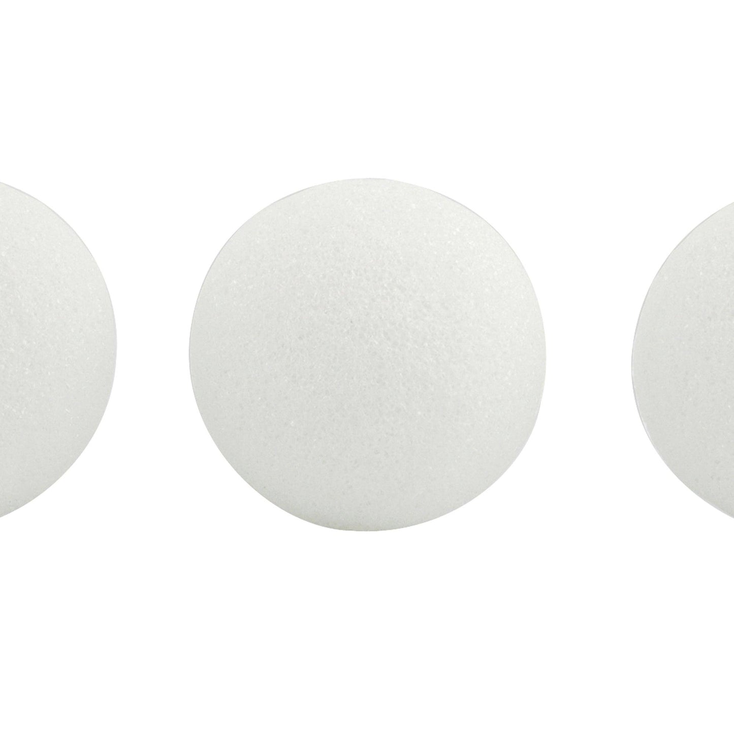 Craft Foam Balls, 3 Inch, White, 12 Per Pack, 2 Packs - Loomini