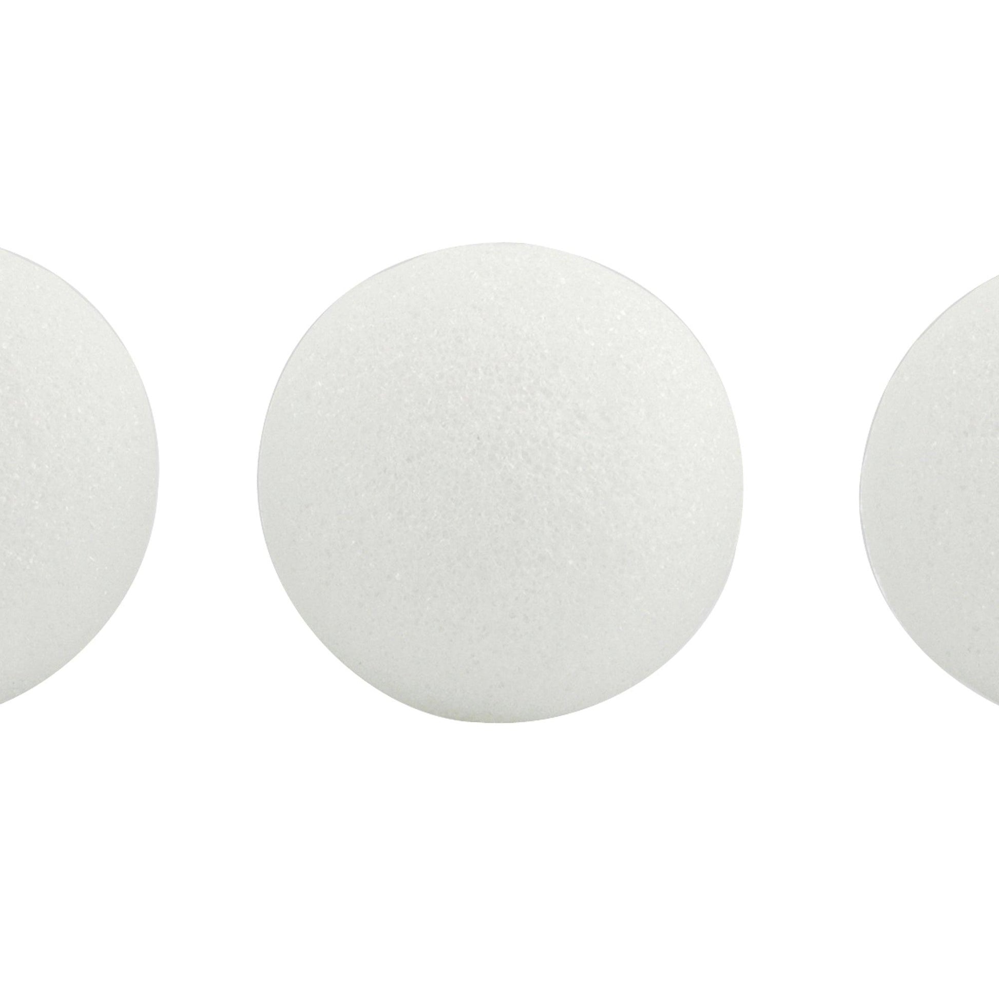 Craft Foam Balls, 3 Inch, White, 12 Per Pack, 2 Packs - Loomini