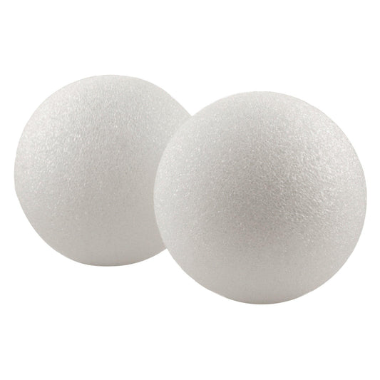Craft Foam Balls, 6 Inch, White, Pack of 6 - Loomini