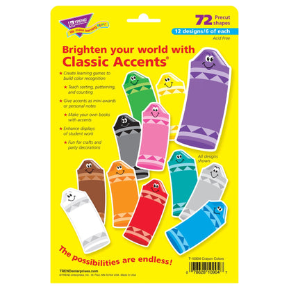 Crayon Colors Classic Accents® Variety Pack, 72 Per Pack, 3 Packs - Loomini