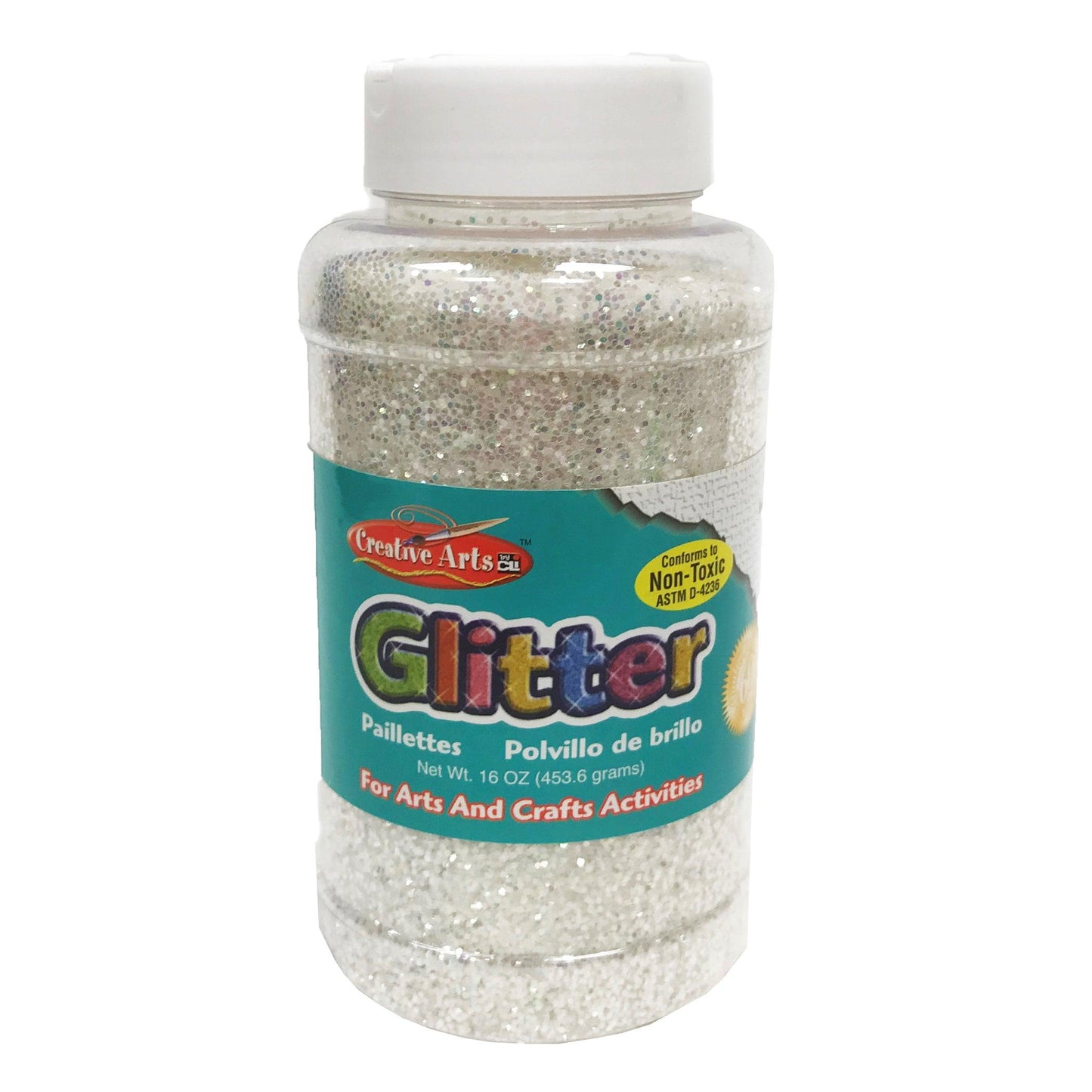 Creative Arts™ Glitter, 1 lb. Bottle, Iridescent, Pack of 3 - Loomini