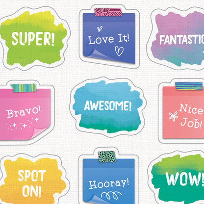 Creatively Inspired Doodle Motivators Shape Stickers, 72 Per Pack, 12 Packs - Loomini