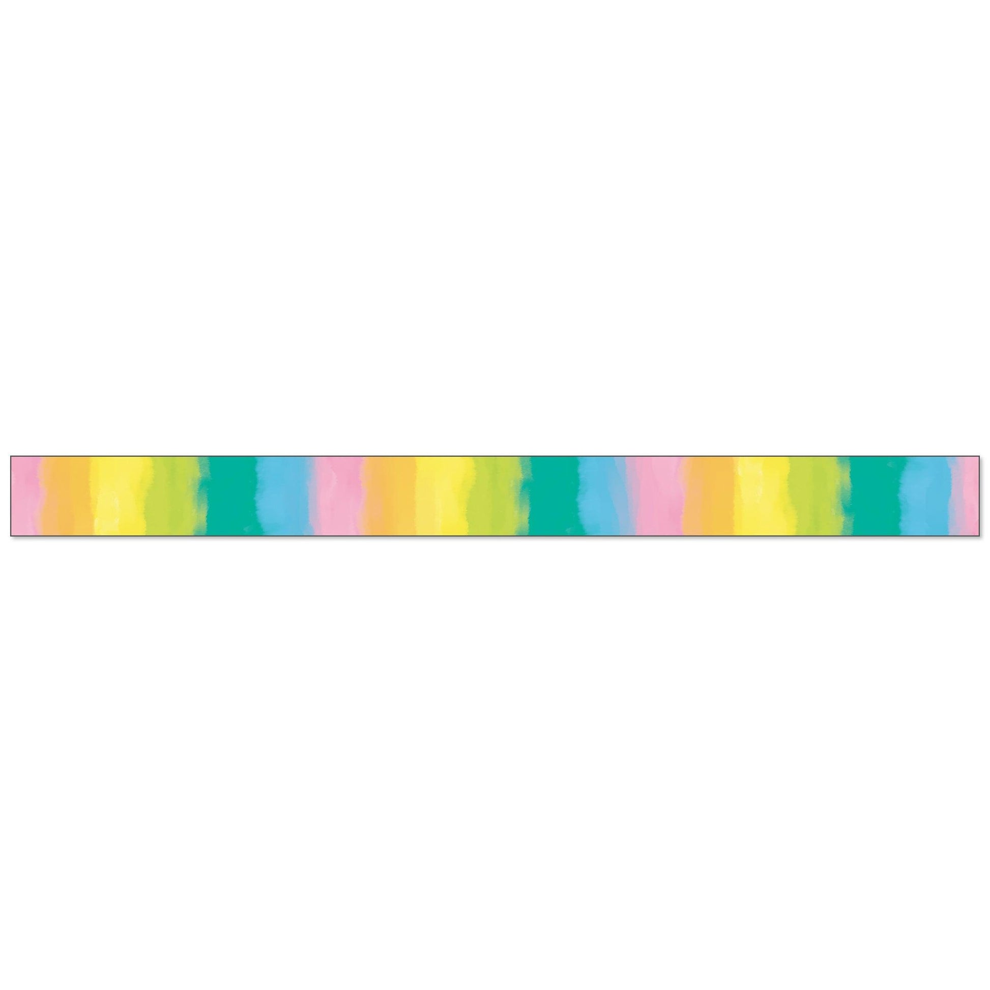 Creatively Inspired Watercolor Straight Borders, 36 Feet Per Pack, 6 Packs - Loomini