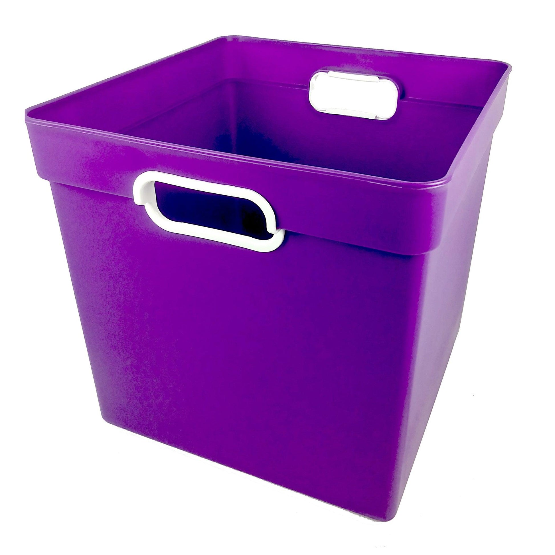 Cube Bin, Purple, Pack of 3 - Loomini