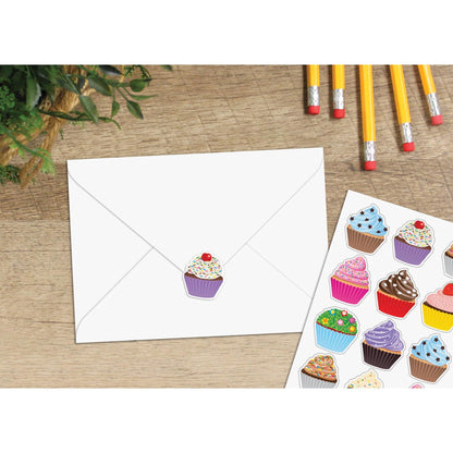 Cupcakes Stickers, 120 Per Pack, 12 Packs - Loomini