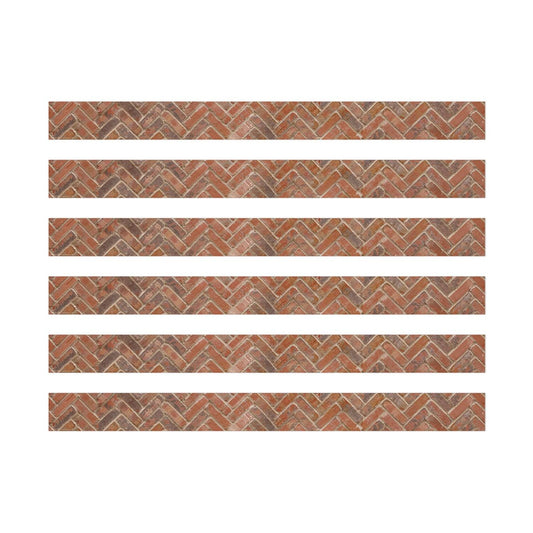 Curiosity Garden Brick Extra Wide Deco Trim®, 37 Feet Per Pack, 6 Packs - Loomini