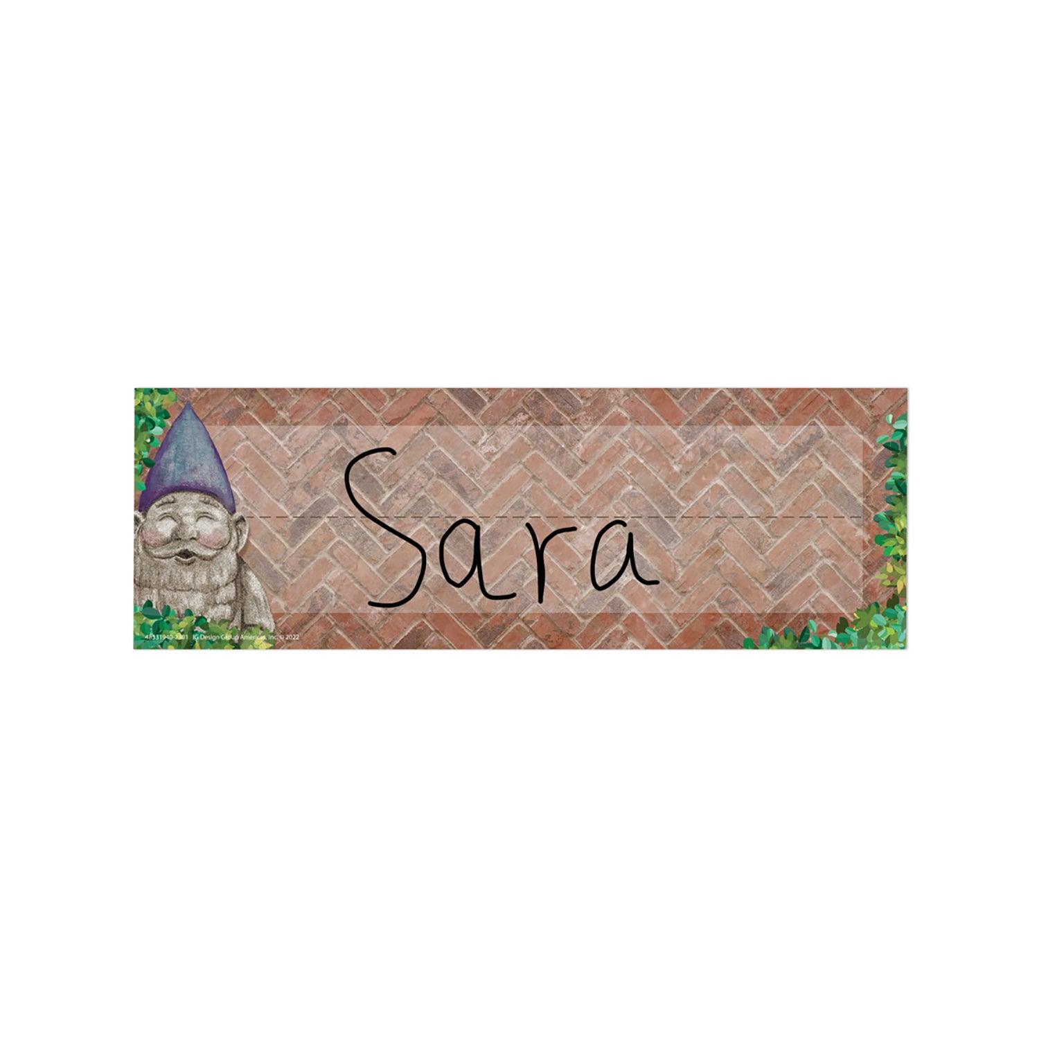 Curiosity Garden Self-Adhesive Name Plate, 9-5/8" x 3-1/4", 36 Per Pack, 3 Packs - Loomini