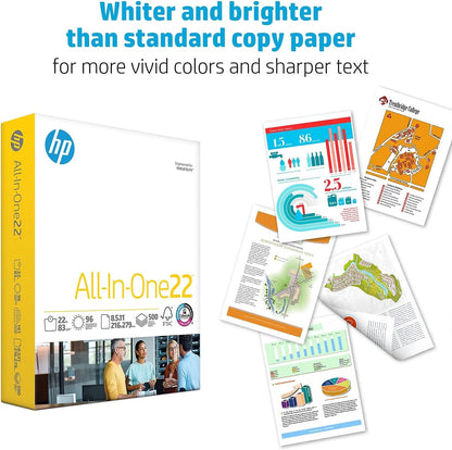 Papers | 8.5 X 11 Paper | All in One 22 Lb | 1 Mega Ream - 750 Sheets | 96 Bright | Made in USA - FSC Certified | 207750R