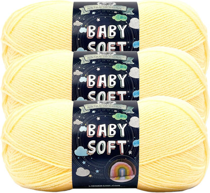 (1 Skein) Babysoft Baby Yarn Yarn, White