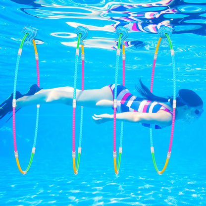 Pool Ring, 2-Pack, Underwater Sports Swim Thru Rings for Kids, Ideal Pool Games Toy for Kids Aged 5, 6, 7, 8, 9, 10, 11,12