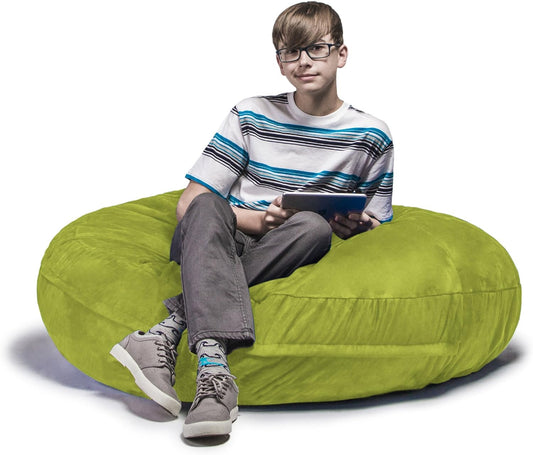 4 Ft Cocoon Bean Bag Chair, Lime