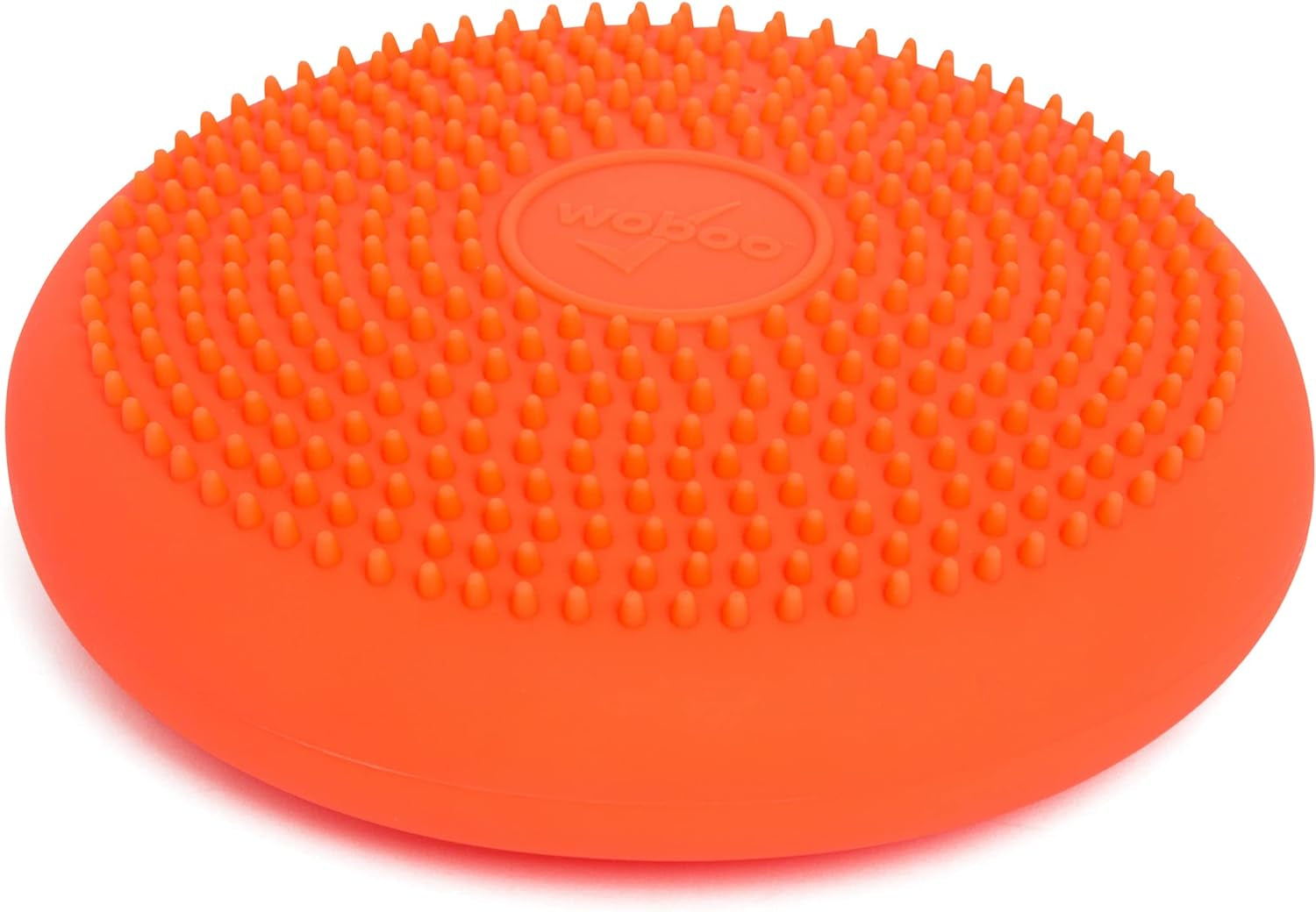 Bouncyband Wiggle Seat, Orange, 1-Pack – Small 10.75” D X 2.5” H Wobble Cushion for Kids Aged 3-7 – Sensory Tool Promotes Active Learning & Improves Productivity – Includes Pump for Easy-Inflation