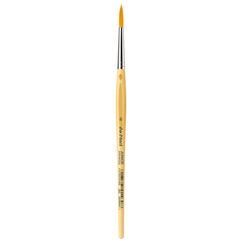 JUNIOR Synthetics Student Brush, Synthetic, Tempera, Round, Series 303, Size 6