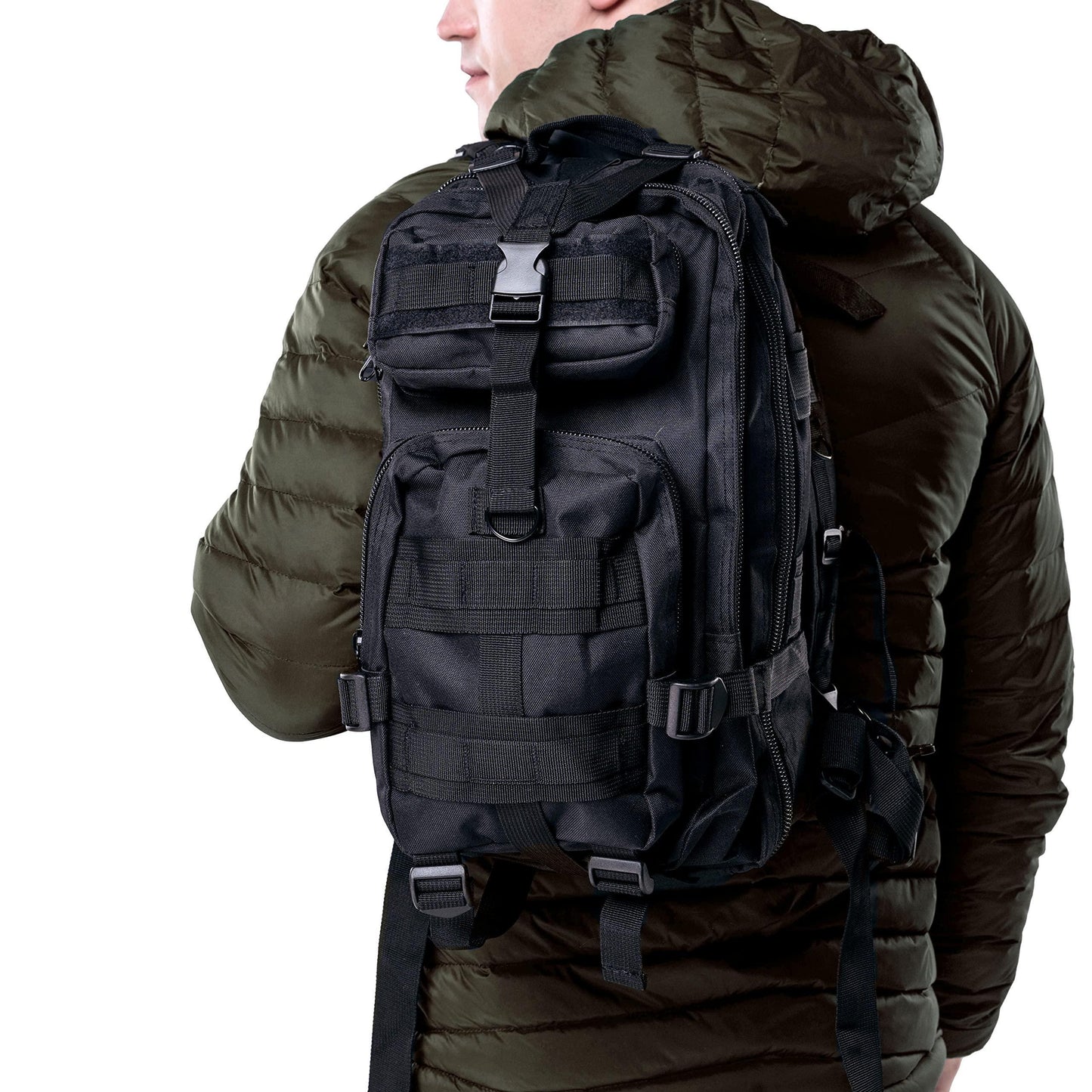 Military Tactical Backpacks Molle System (Black)