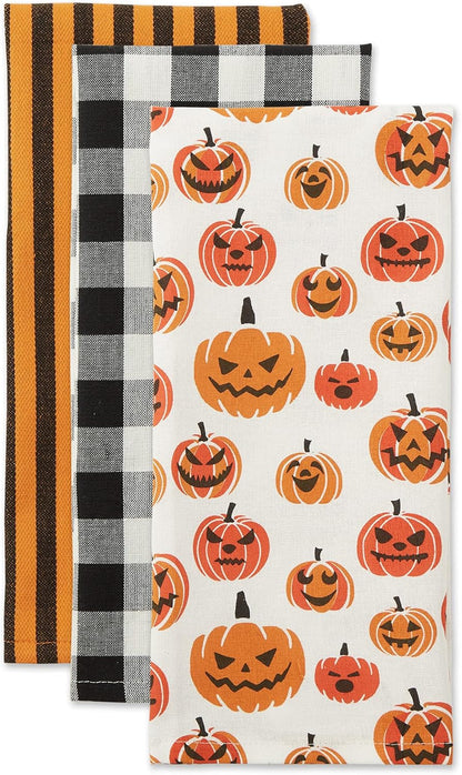 Halloween Kitchen Collection Printed Dishtowel Set, 18X28, Let'S Get Spooky, 2 Piece