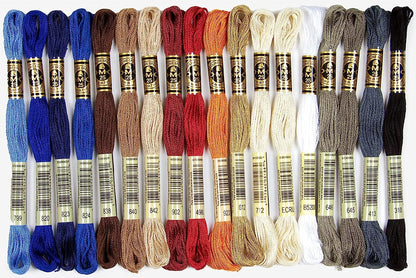 117F25HDC Embroidery Floss Pack 8.7Yd, Home Decor 36/Pkg