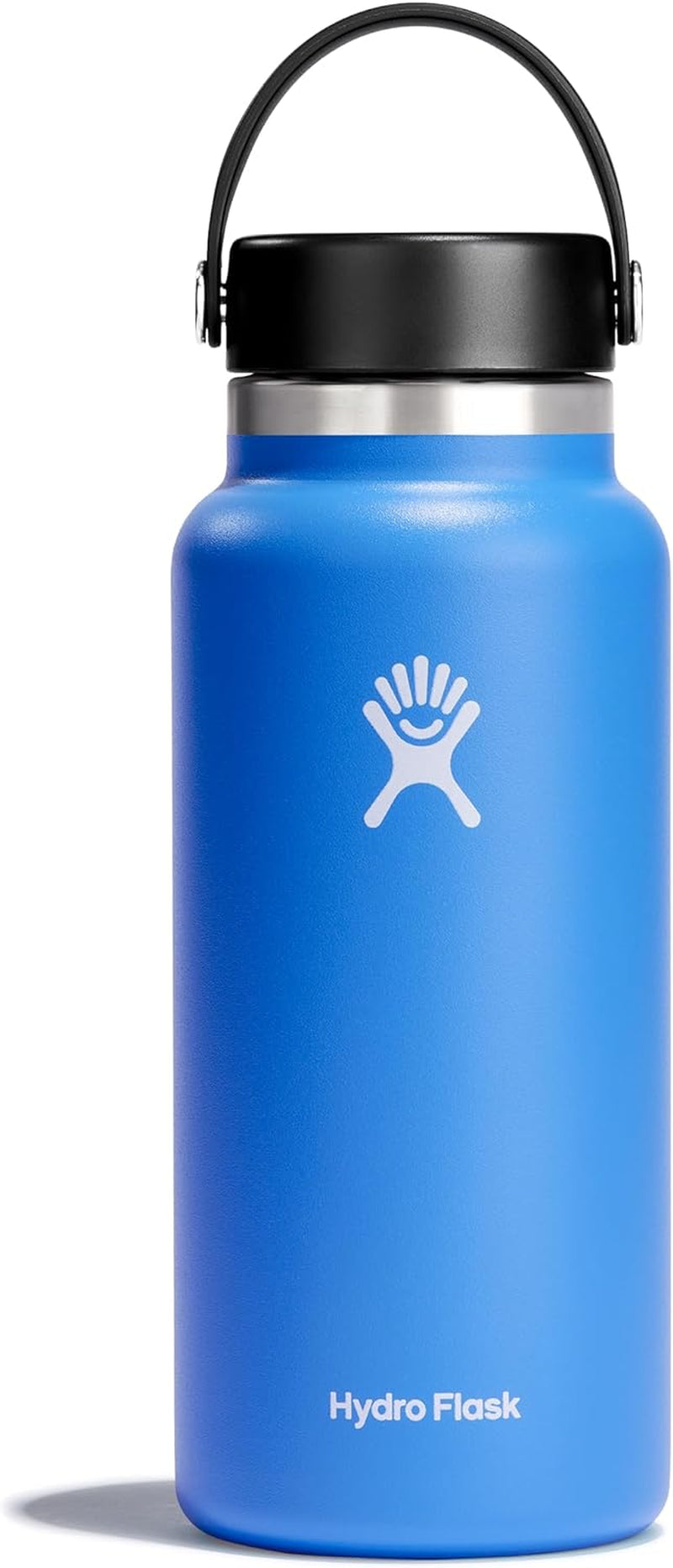 Wide Mouth Vacuum Insulated Stainless Steel Water Bottle with Leakproof Closeable Lid for Cold Water Drinks, Sports, Travel, Car and School