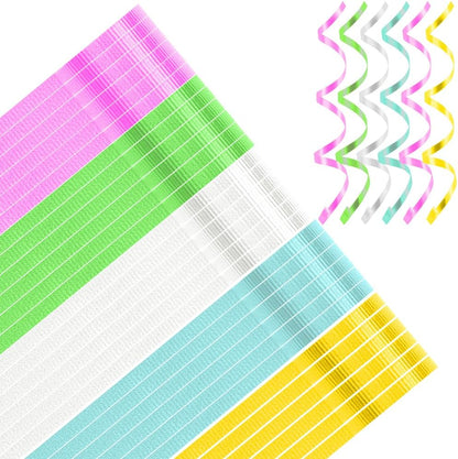 30 Roll Curling Ribbons for Christmas Crafts Present Wrapping Florist Wedding Party Festival Art Craft Decor, 11 Yards per Roll, 3/16 Inch Wide (Pink,Green,Yellow,Blue,White)