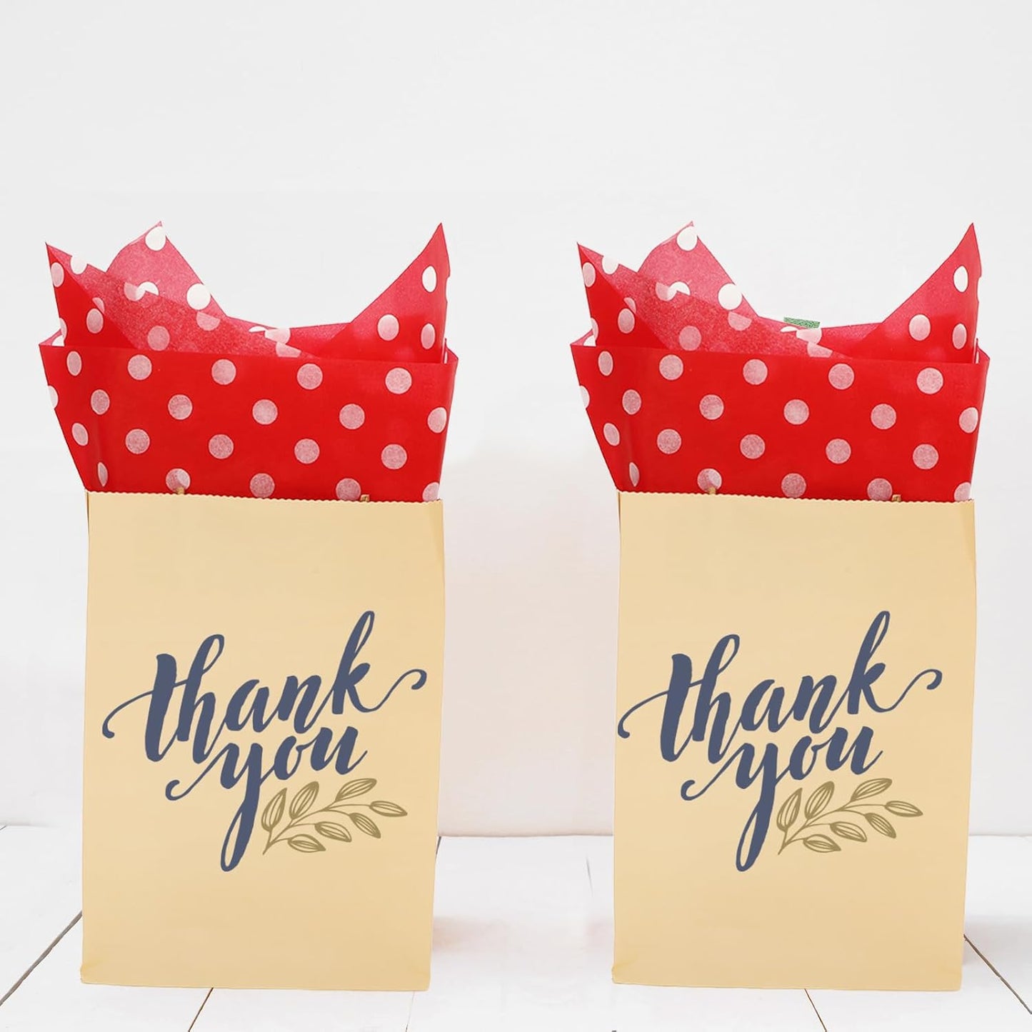 100 Sheets Polka Dot Tissue Paper Christmas Gift Wrapping Paper Red White Art Paper for Xmas Holiday Birthday Baby Shower Party DIY Crafts Supplies, 14 X 20 Inch