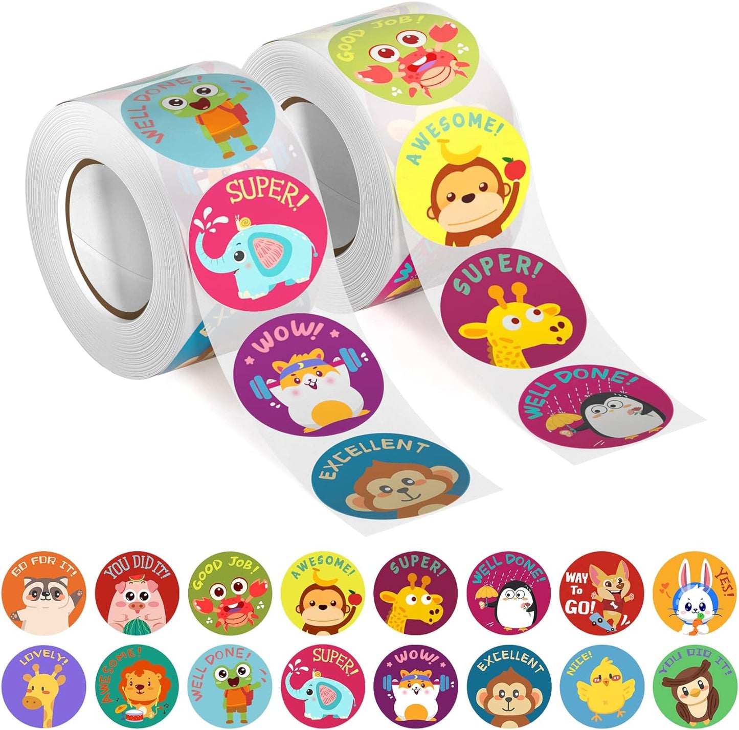 1000 PCS Teacher Stickers for Kids, Reward Stickers, 16-Specialized-Design Stickers for Teachers Elementary School - Classroom Stickers, Potty Training Stickers, Motivational Sticker