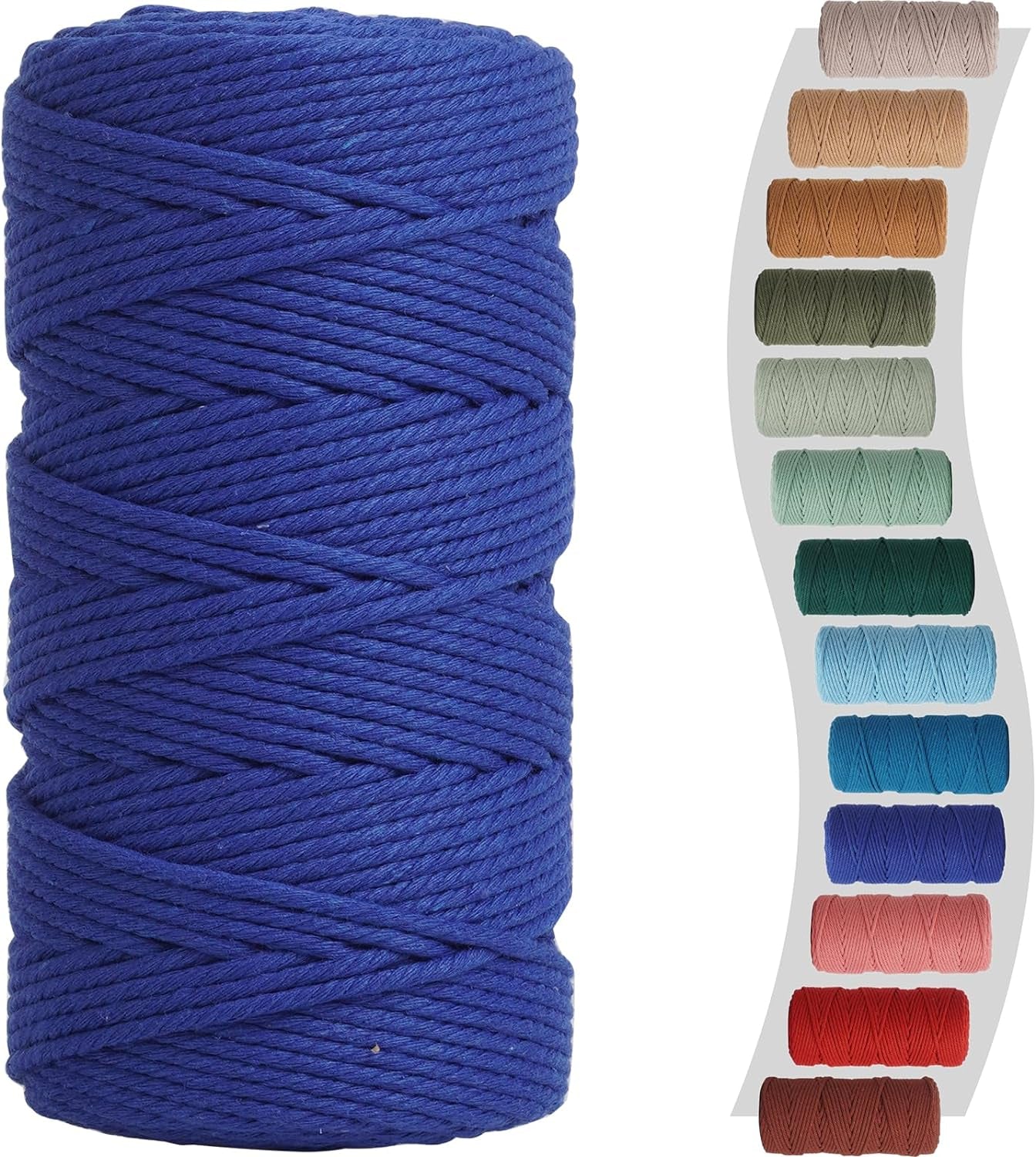 Sage Macrame Cord 3Mm X 220Yards, Colored Cotton Cord, Macrame Rope Macrame Yarn, Colorful Cotton Craft Cord for Macrame Plant Hangers, Macrame Wall Hanging, DIY Crafts