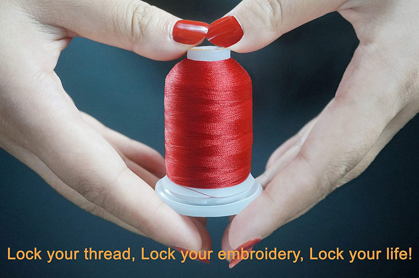 64 Spools 1000M (1100Y) Polyester Embroidery Machine Thread Kit for Professional Embroiderer and Beginner