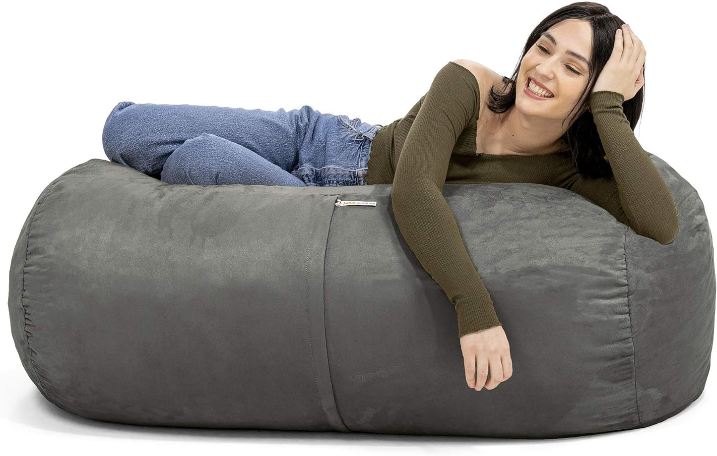 Sofa Saxx Bean Bag Lounger, 4-Feet, Charcoal