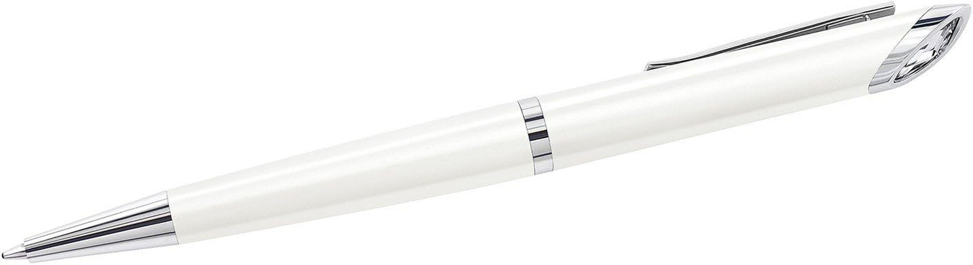 Women'S White Crystal Star Light Pen