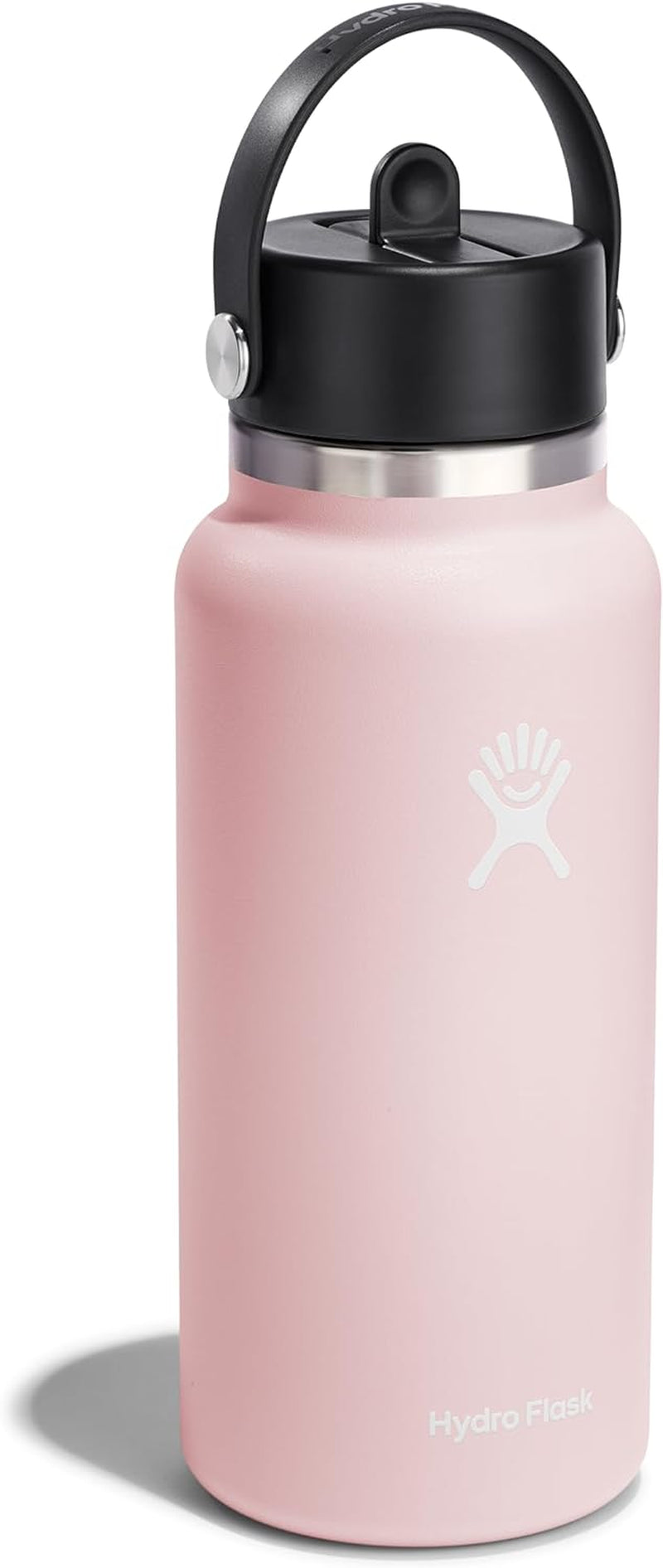 Wide Mouth Vacuum Insulated Stainless Steel Water Bottle with Leakproof Closeable Straw Lid for Cold Water Drinks, Sports, Travel, Car and School