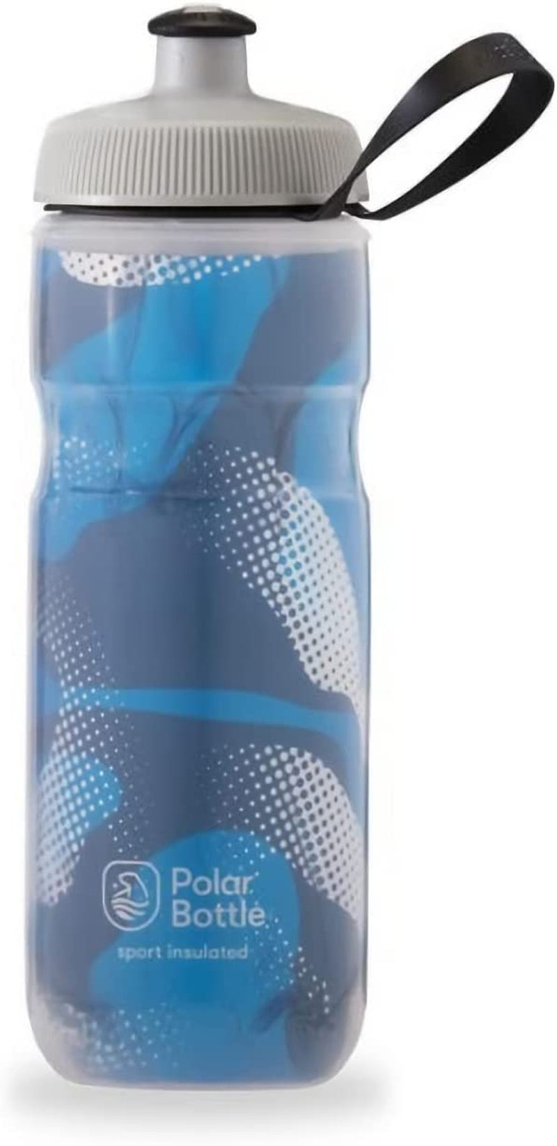 Sport Insulated Water Bottle - Leak Proof Water Bottles Keep Water Cooler 2X Longer than a Regular Reusable Water Bottle -Bpa-Free, Sport & Bike Squeeze Bottle with Handle