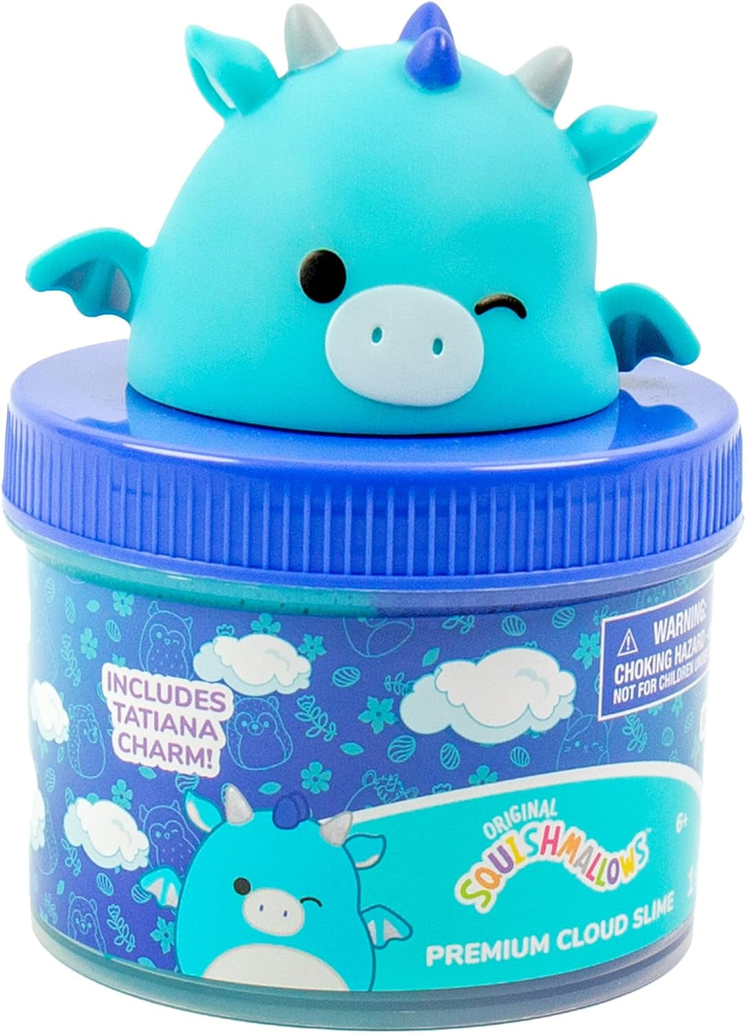 Original Tatiana the Dragon Premium Scented Slime, 8 Oz. Smooth Slime, Blue Raspberry Scented, 3 Fun Slime Add Ins, Pre-Made Slime for Kids, Great 6 Year Old Toys, Super Soft Sludge Toy