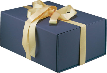 Blue Gift Box,9" X 7" X 4" Gift Box with Lids for Presents Magnetic Closure for Gift Packaging, Gift Box for Christmas, Halloween, Birthday Gift Box and Various Holidays (Gentleman Blue)