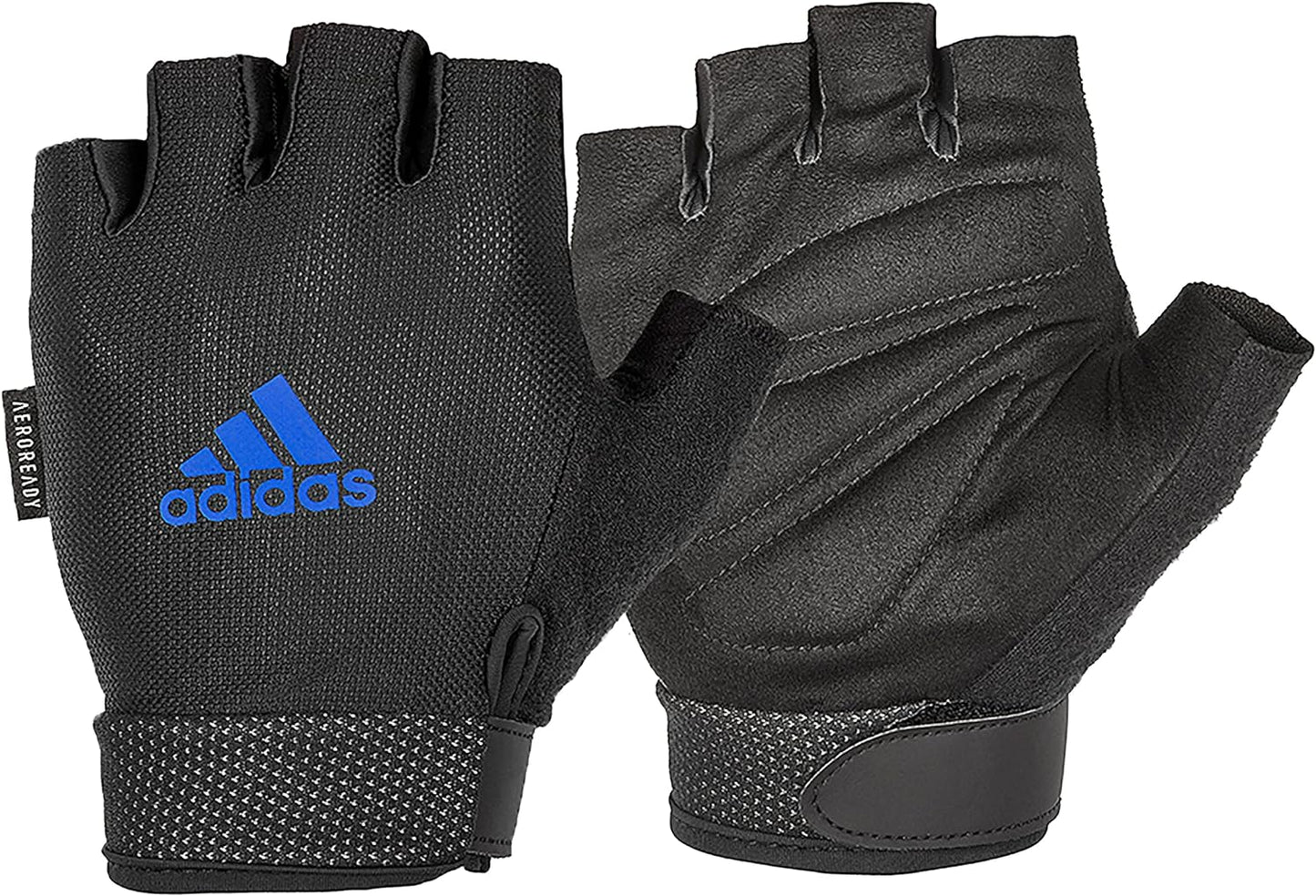 Essential Adjustable Fingerless Gloves for Men and Women - Padded Weight Lifting Gloves - Adjustable Wrist Straps for Tailored, Secure Fit