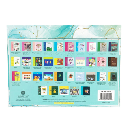 Hand Crafted All Occasion Greeting Card Collection, 35-Count