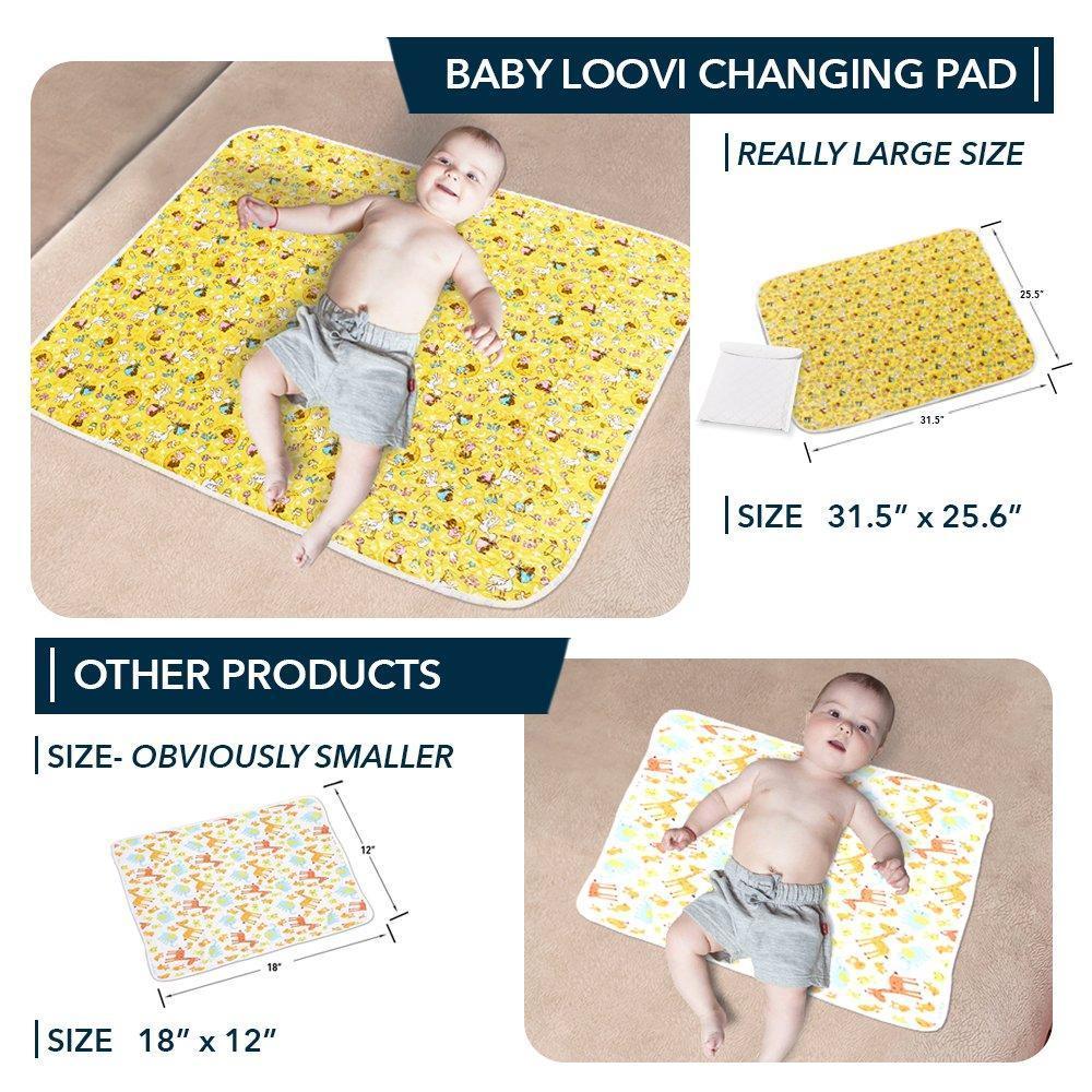 Portable Changing Pad for Home & Travel – Waterproof Reusable Extra Large Size