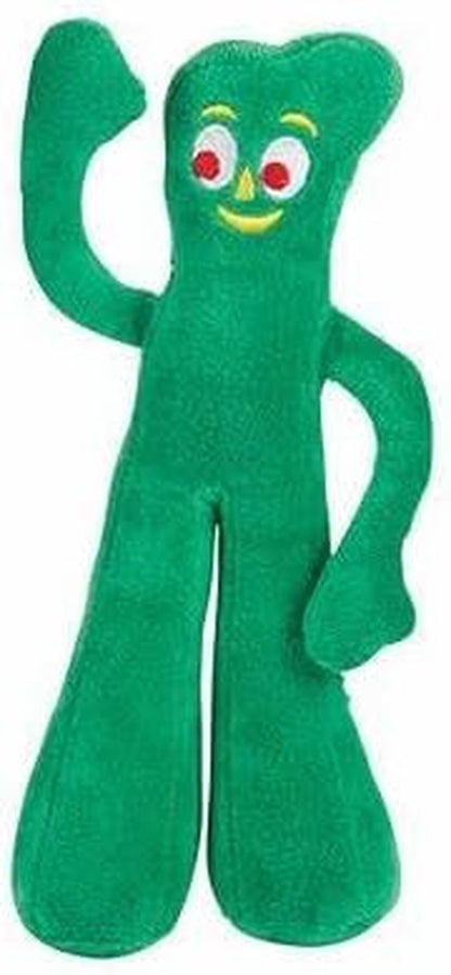 Gumby Plush Filled Dog Toy, Green, 9 Inch (Pack of 1)