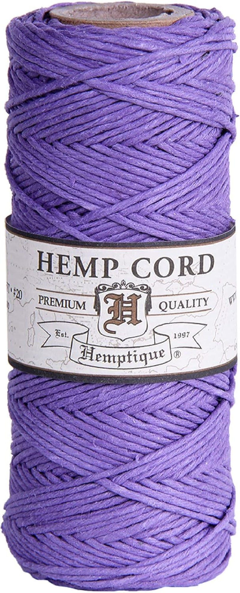 100% Hemp Cord Spool - 62.5 Meter Hemp String - Made with Love - No. 20 ~ 1Mm Cord Thread for Jewelry Making, Macrame, Scrapbooking, DIY, & More - White