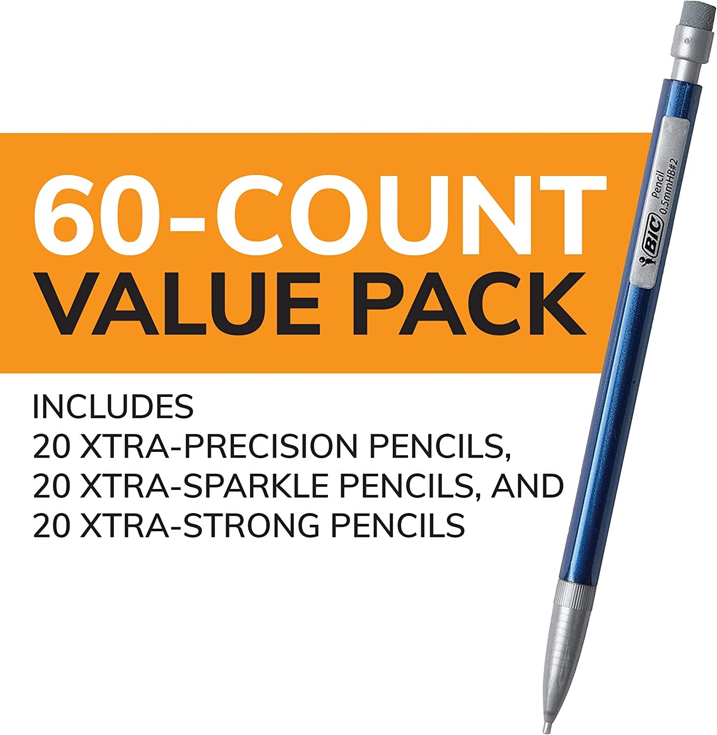 Variety Pack, Assorted Sizes, 0.5Mm, 0.7Mm, 0.9Mm, 60-Count, Refillable Design for Long-Lasting Use