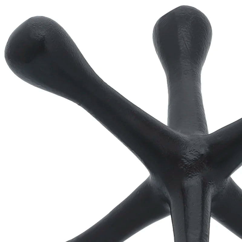 Haiden Creative Metal Jacks Sculpture for Room, Bedroom or Office Décor