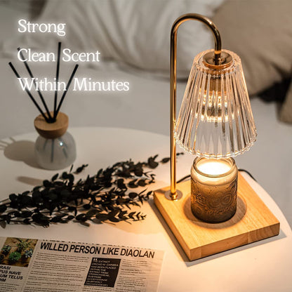 Candle Warmer Lamp with Timer, Candle Wax Warmer Flower Lamp, Dimmable Desk Lamp for Bedroom, Mothers Day Gifts for Mom, Home Fragrance Accessories for Dorm Room House Warming Gifts New Home