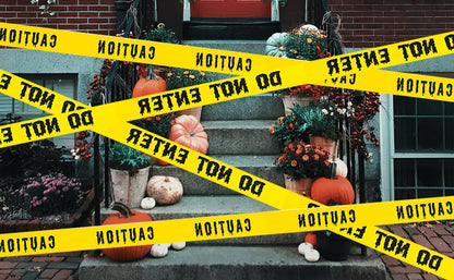 Halloween Caution Tape 1.9Inch X 82Feet Halloween Decorations Caution Tape Halloween Tape Halloween Fright Tape Scary Hazard Warning Tape for Halloween Party Decorations Indoor Outdoor (Do Not Enter)